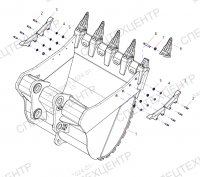 Штифт коронки ковша SY750H